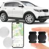 Hongtop H Hidden GPS Tracking Devices, 2PCS Real Time GPS Tracker Work with Find My (iOS Only), Hidden Car GPS Tracker with Magnetic Waterproof Case, No Monthly Fee Car Tracker, Black view 1