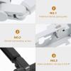Gadpiparty Loudspeaker Wall-Mounted Bracket for Audio Systems Adjustable Speaker Shelf Cord Management for Home Theater and Living Room Setup view 2