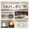 Cudy Dual Band BE3600 WiFi 7 Wi-Fi Mesh System, 3.6 Gbps 160 Mhz, Coverage up to 2900 Sq.ft, 3 Gigabit Ports, Multi-VPN Compatible, Cudy APP Control(M3600 3-Pack) view 2