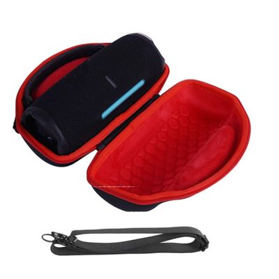 Hard Carrying Case for JBL Charge 6, Portable Bluetooth Waterproof Speaker Compact Protective Storage Bag Accessories, 24.5 x 16 x 11cm (Red)