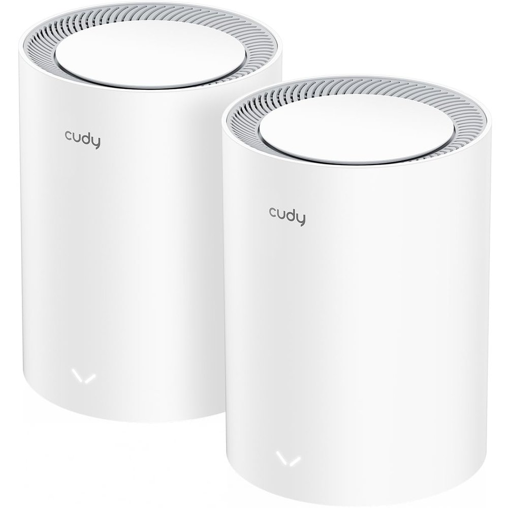 Cudy Dual Band BE3600 WiFi 7 Wi-Fi Mesh System, 3.6 Gbps 160 Mhz, Coverage up to 2100 Sq.ft, 3 Gigabit Ports, Multi-VPN Compatible, Cudy APP Control(M3600 2-Pack)