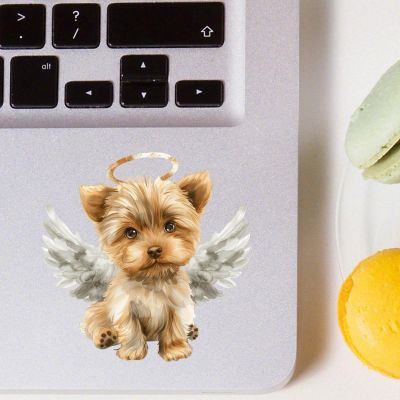 100 PCS Yorkie Journaling Stickers Long-Lasting Durability Sticker for Tumbler Book Laptop 1.5"/3.75cm Stickers for Boys Children Teens, Funny Gifts for Pet Owner