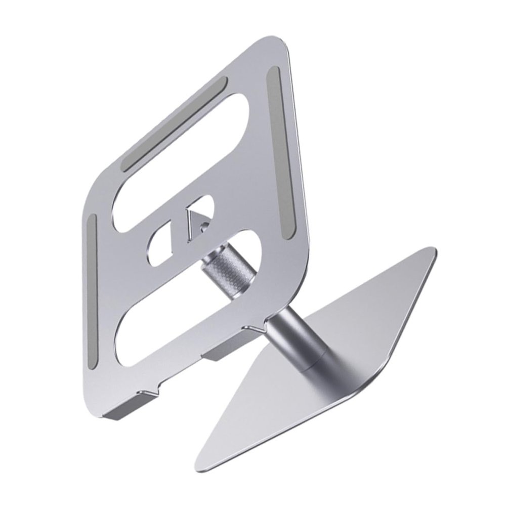 Angoily Portable Laptop Stand for Heat Dissipation Ergonomic Notebook Riser with Protection Compact Folding Bracket for Gaming Typing and Viewing Silver