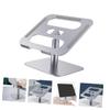 Angoily Portable Laptop Stand for Heat Dissipation Ergonomic Notebook Riser with Protection Compact Folding Bracket for Gaming Typing and Viewing Silver view 2