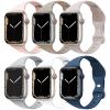 6 Pack Sport Bands Compatible with Apple Watch Band 38mm 40mm 41mm 42mm 44mm 45mm 49mm 46mm,Silicone Waterproof Strap Compatible with iWatch Apple Watch Series 10 9 Ultra 8 7 6 5 4 3 2 1 SE Women Men view 1