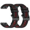2Pack Sport Bands Compatible with Garmin Descent X50i Soft Silicone Breathable Replacement Wristbands (Black/Red) view 1