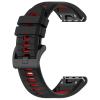 2Pack Sport Bands Compatible with Garmin Descent X50i Soft Silicone Breathable Replacement Wristbands (Black/Red) view 4