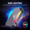 Fikwot FP107 2TB Magnetic Portable SSD, 2050MB/s USB 3.2 Gen 2x2 Portable SSD with RGB Lighting, 4K Video Storage, External Solid State Drives for iPhone15/16, Android/PC/Mac, PS5/PS4(Pro) etc. view 2