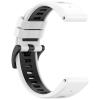 2Pack Sport Bands Compatible with Garmin Descent X50i Soft Silicone Breathable Replacement Wristbands (White) view 4