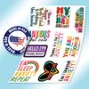 10pcs Anxiety Sticker Sheet, Aesthetic Mental Health Decals, Self Care Overthinkers, Anxious Minds, Emotional Wellness, Waterproof, UV-Resistant, for Water Bottle, Scrapbook, Laptop, Car, Truck view 3