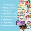 10pcs Anxiety Sticker Sheet, Aesthetic Mental Health Decals, Self Care Overthinkers, Anxious Minds, Emotional Wellness, Waterproof, UV-Resistant, for Water Bottle, Scrapbook, Laptop, Car, Truck view 4