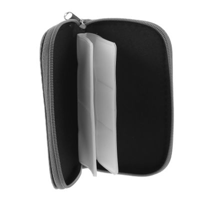 Angoily 8sheets Portable Memory Card Case with Zipper Slots Storage Organizer for Cards Durable and Lightweight Holder for Easy Access and Protection