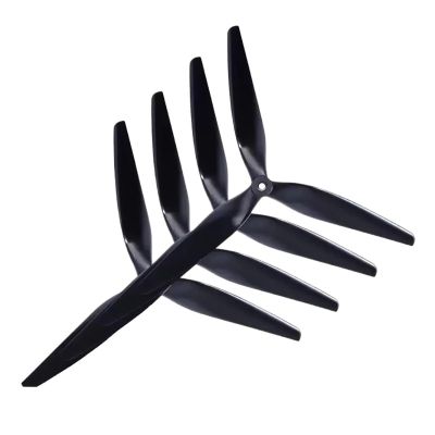 for HQ Macroquad Prop 10X5X3 9X5X3 1050/9050 10inch 9 inch 3 Blades Black Carbon Reinforced Nylon Propeller for RC FPV Drones(4PCS10x5x3(2CW 2CCW))