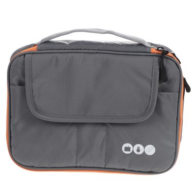 BRIGHTFUFU Multi-Function Cable Organizer Bag for Travel Portable USB Earphone and Data Cable Storage Waterproof Travel Cord Organizer Detachable Compartments