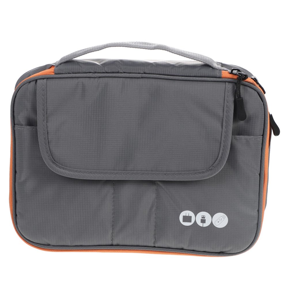 BRIGHTFUFU Multi-Function Cable Organizer Bag for Travel Portable USB Earphone and Data Cable Storage Waterproof Travel Cord Organizer Detachable Compartments