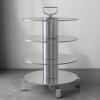 WLCGYD Heavy Duty Electric Wire Spool Rack, 3/4 Tier Adjustable Industrial Cable Reel Organizer - Stainless Steel Frame, 500lbs Capacity, for Workshop, Garage & Construction Sites(4 Tier a) view 1