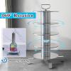 WLCGYD Heavy Duty Electric Wire Spool Rack, 3/4 Tier Adjustable Industrial Cable Reel Organizer - Stainless Steel Frame, 500lbs Capacity, for Workshop, Garage & Construction Sites(4 Tier a) view 3