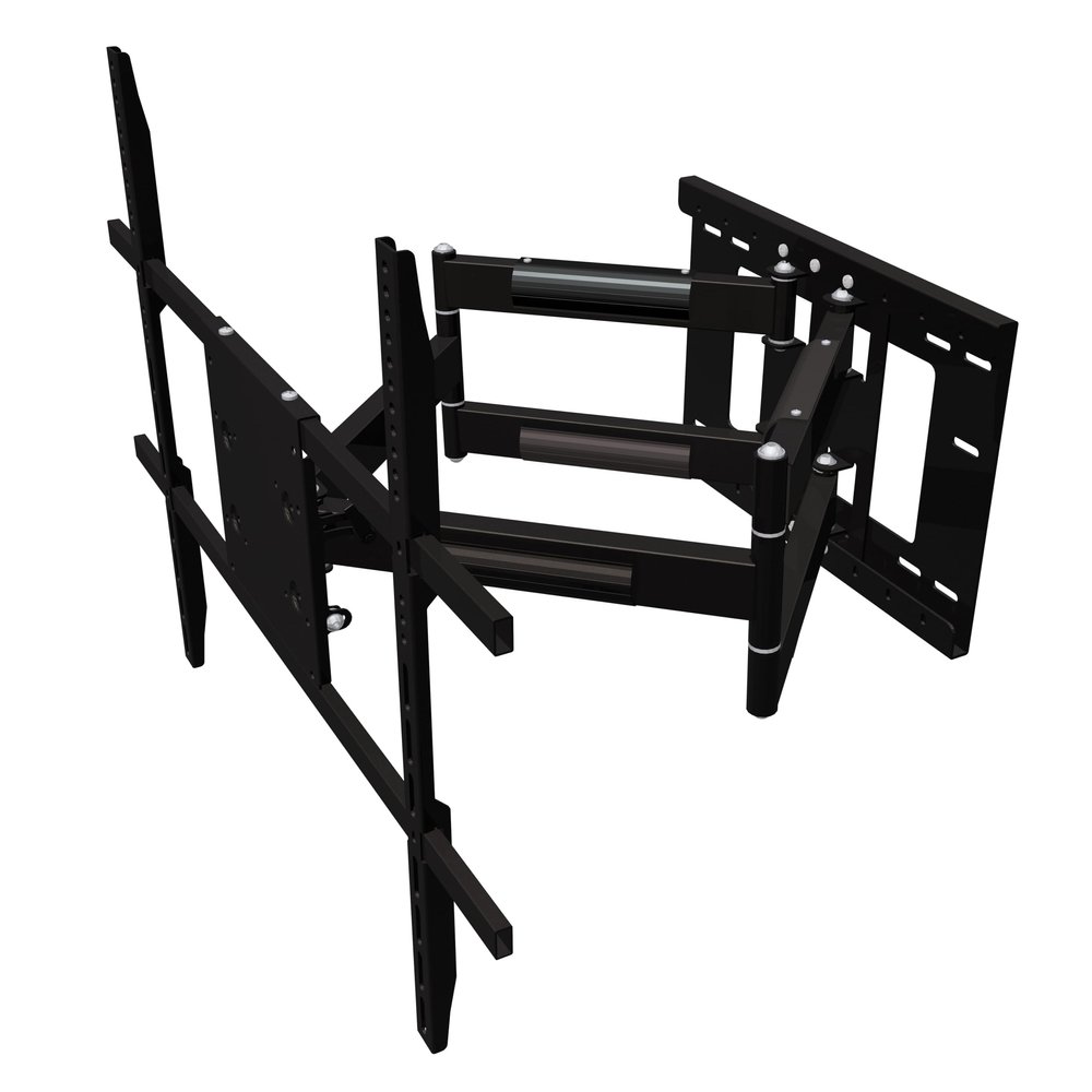 NSY Audio 32-Inches Extra Long Arm Corner TV Wall Mount - Heavy Duty Articulating Full Motion Bracket for 42-90 Inches Flat TVs - 120lb Capacity, Max Extension for Corner Install