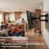 NSY Audio 32-Inches Extra Long Arm Corner TV Wall Mount - Heavy Duty Articulating Full Motion Bracket for 42-90 Inches Flat TVs - 120lb Capacity, Max Extension for Corner Install view 2