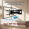 NSY Audio 32-Inches Extra Long Arm Corner TV Wall Mount - Heavy Duty Articulating Full Motion Bracket for 42-90 Inches Flat TVs - 120lb Capacity, Max Extension for Corner Install view 4