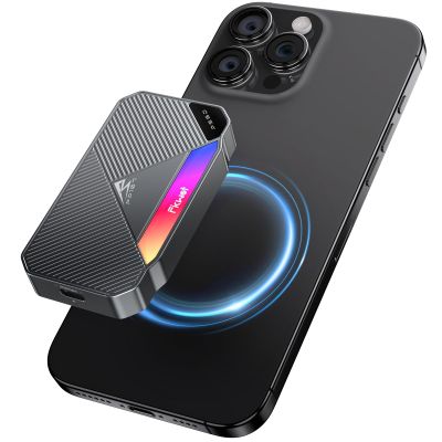 Fikwot FP107 4TB Magnetic Portable SSD, 2050MB/s USB 3.2 Gen 2x2 Portable SSD with RGB Lighting, 4K Video Storage, External Solid State Drives for iPhone15/16, Android/PC/Mac, PS5/PS4(Pro) etc.