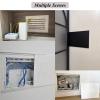 Electrical Panel Cover Extra Thin Switch Distribution Box Decorative, Breaker Panel Cover with Adhesive Strip, Sliding Hide Router Panel, Indoor Distribution Box(Gray B,W55xH45cm(21 5/8x17 3/4")) view 2