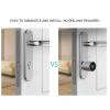 YUEHISY Smart Cylinder Lock, Fingerprint Scanner BT APP Multiple Unlocking Methods Smart Entry Door Lock for Doors 60-110mm, Easy Installation view 4