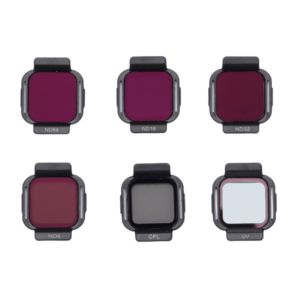 Drone Filters Set, CPL ND8 ND16 ND32 ND64 Filter for RC Drone, Optical Glass Multi Coated Drone Filters with Storage Box