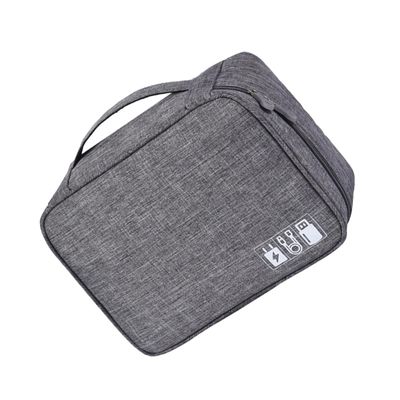 Angoily Portable Electronics Organizer Bag Compartments for Travel Multi-functional Charger and Cable Storage Case Compact Size for Accessories for Travelers