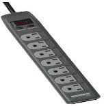 MMS370T  7-Outlet Surge Protector with Child Safety Covers & Phone Line Protection