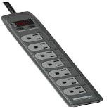 MMS370T 7-Outlet Surge Protector with Child Safety Covers & Phone Line Protection