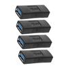 DOITOOL 4pcs USB Female to Female Adapter Double USB Dongle Extender Connectors Coupler for Laptop Cell Phone Portable Charging view 1