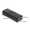 DOITOOL 4pcs USB Female to Female Adapter Double USB Dongle Extender Connectors Coupler for Laptop Cell Phone Portable Charging view 2