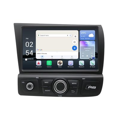 Android 13.0 8.8" HD Touch Screen Car Stereo GPS Navigation System for Audi R8 2007-2015 Wireless CarPlay/Android Auto, 4G WiFi, Multimedia Player, Bluetooth & DVD Player (Black, 8-256GB)