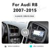 Android 13.0 8.8" HD Touch Screen Car Stereo GPS Navigation System for Audi R8 2007-2015 Wireless CarPlay/Android Auto, 4G WiFi, Multimedia Player, Bluetooth & DVD Player (Black, 8-256GB) view 3