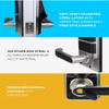 PNAWLLCF Smart Electronic Door Lock Digital Safe Keypad Intelligent Door Lock Unlock by Code, Card, and Mechanical Key with 2 Cards(Right Hand Door) view 3