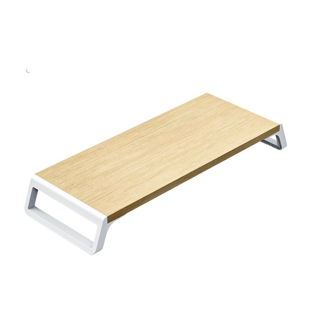 ADPVRLUQ Wooden Monitor Stand Computer Riser Wooden Desktop Stand Laptop Stand(Wood)