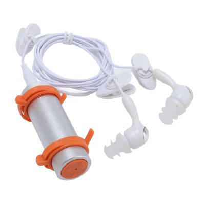 ciciglow IPX8 Water Proof Mp3 Player, 8GB Music Player with Water Proof Headphones, HiFi Lossless Sound, Portable Underwater Swimming MP3 Player for Diving Surfing Running (Silver)