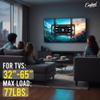 England Legends Full Motion TV Wall Mount for 3265 inch TVs, Dual-arm HeavyDuty Steel Bracket, VESA 600400, tilt 15, Swivel 65, Home Theater, Office use view 4