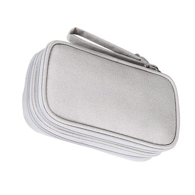 CAXUSD Household Headphone Bag Compact Data Cables Storage Pouch Material for Power Bank and External Hard Drive