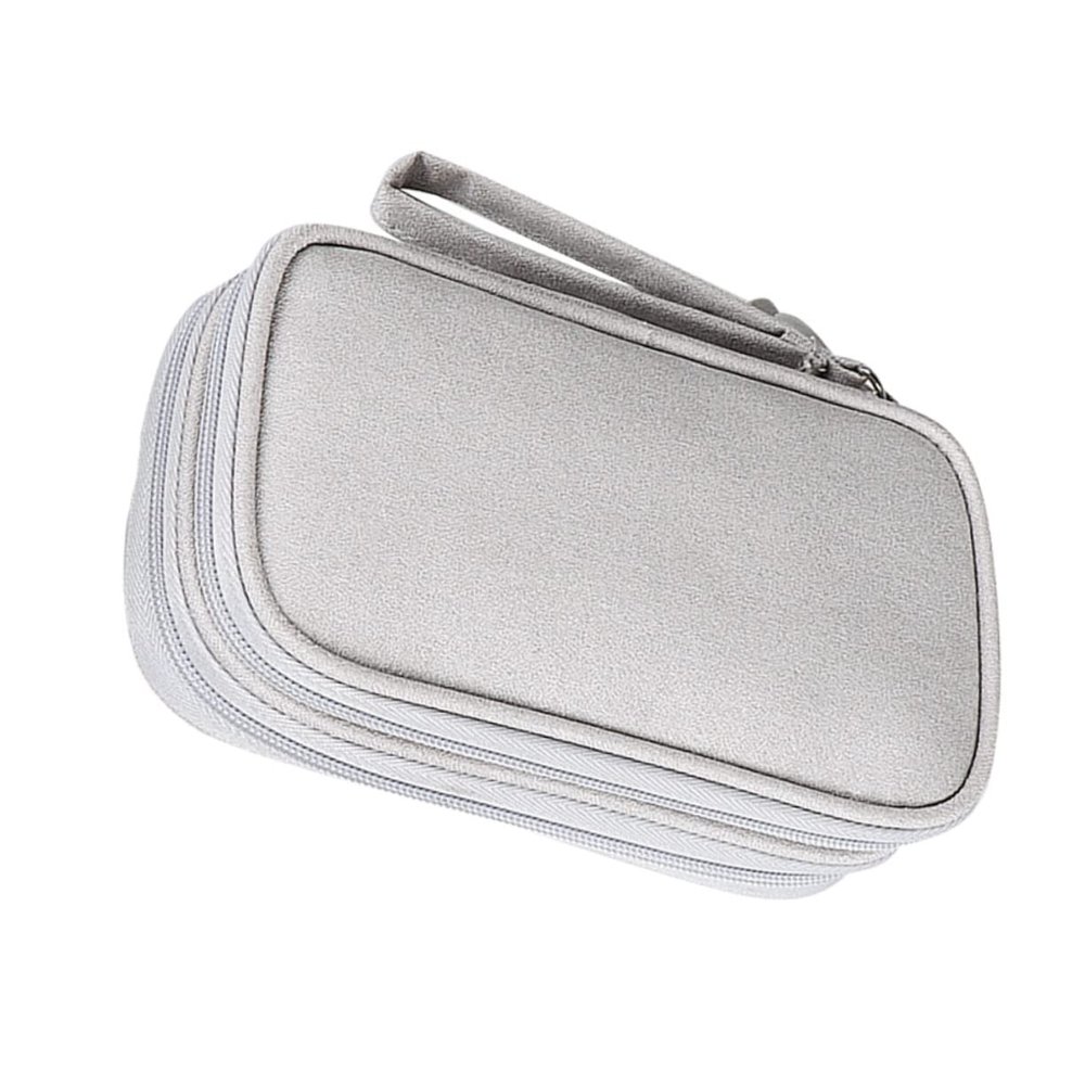 CAXUSD Household Headphone Bag Compact Data Cables Storage Pouch Material for Power Bank and External Hard Drive