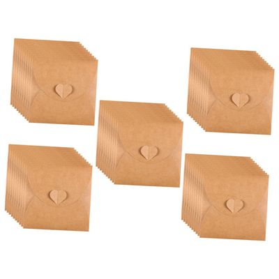 Gadpiparty 50pcs Cd Kraft Paper Sleeves Case Retro Envelope Bag for DVDs DVD Sleeves Envelop Storage Holder for Thank You Cards Organized Cd Case