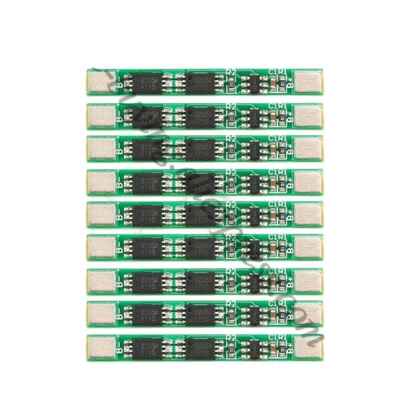 10Pcs/1pc 1S 3.7V 4A li-ion BMS PCM 18650 Protection Module PCB for 18650 Lithium ion li MOS (Color: 10 Pieces)