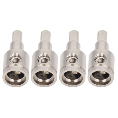 0GA to 4GA Brass Amp Input Reducer - Durable Power Ground Input Adapter for Car Audio Systems, Set of 4 with Hex Screw Clamps