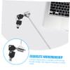 Happyyami 2sets Keyed Laptop Lock Portable Theft Security Cable Lock for Notebook Computer Lightweight Design Easy One-Handed view 3