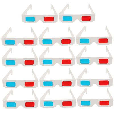 CAXUSD 60pcs Anaglyph Glasses for Movies Viewing for Birthdays Festivals Fun Portable