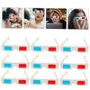 CAXUSD 60pcs Anaglyph Glasses for Movies Viewing for Birthdays Festivals Fun Portable view 4