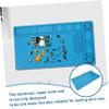 Hemobllo Silicone Soldering Mat for Electronics Repair Anti-Static Work Surface for Mobile Devices Heat Resistant Pad for Laptops Smartphones Cameras and More view 4