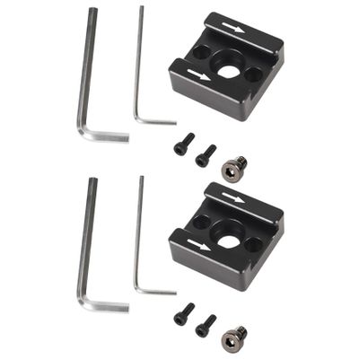 Bloepum 2Set 1/4 Thread Cold Hot Shoe Mount Adapter for DSLR Camera Cage Rig/Flash/LED Light/Microphone/Monitor Mounting