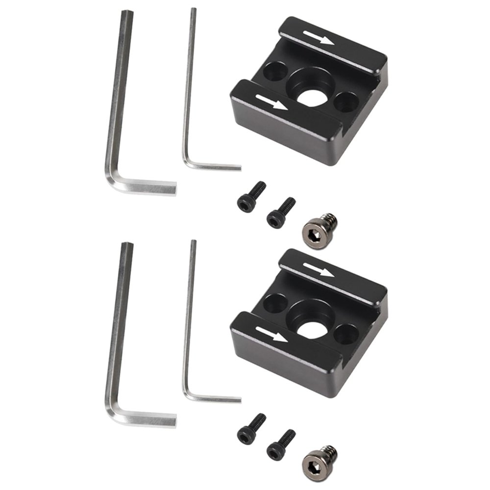 Bloepum 2Set 1/4 Thread Cold Hot Shoe Mount Adapter for DSLR Camera Cage Rig/Flash/LED Light/Microphone/Monitor Mounting